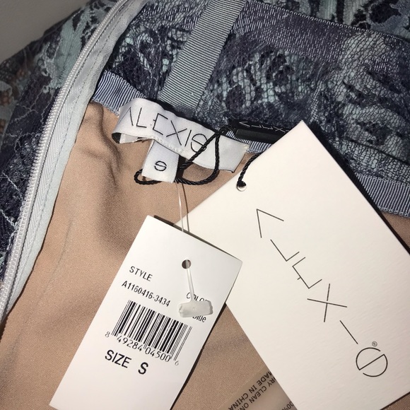 SOLD Alexis *Isabella* blue lace dress gown S - Picture 4 of 5